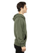 Threadfast Apparel Unisex Ultimate Fleece Full-Zip Hooded Sweatshirt army ModelSide
