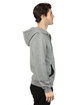 Threadfast Apparel Unisex Ultimate Fleece Full-Zip Hooded Sweatshirt heather grey ModelSide