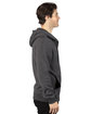 Threadfast Apparel Unisex Ultimate Fleece Full-Zip Hooded Sweatshirt charcoal heather ModelSide