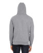 Threadfast Apparel Unisex Triblend French Terry Full-Zip CHARCOAL HEATHER ModelBack