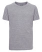 Next Level Apparel Youth Boys’ Cotton Crew heather gray OFFront