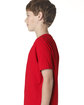 Next Level Apparel Youth Boys’ Cotton Crew red ModelSide
