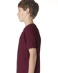 Next Level Apparel Youth Boys’ Cotton Crew maroon ModelSide