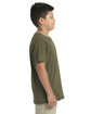 Next Level Apparel Youth Boys’ Cotton Crew military green ModelSide