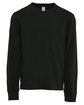 Next Level Apparel Youth Cotton Long Sleeve T-Shirt black OFFront