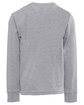 Next Level Apparel Youth Cotton Long Sleeve T-Shirt heather gray OFBack