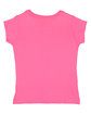 Rabbit Skins Toddler Girls' Fine Jersey T-Shirt hot pink ModelBack