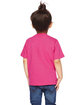 Rabbit Skins Toddler Fine Jersey T-Shirt vintage hot pink ModelBack