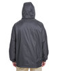 Dickies Men's Fleece-Lined Hooded Nylon Jacket charcoal ModelBack