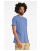 Bella + Canvas Unisex Triblend T-Shirt solid blue trbln ModelSide