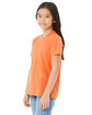 Bella + Canvas Youth Triblend Short-Sleeve T-Shirt ORANGE TRIBLEND ModelQrt