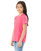 Bella + Canvas Youth Triblend Short-Sleeve T-Shirt CHAR PNK TRIBLND ModelQrt