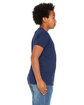 Bella + Canvas Youth Triblend Short-Sleeve T-Shirt SOLID NVY TRBLND ModelSide