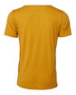 Bella + Canvas FWD Fashion Unisex Triblend Raw Neck T-Shirt mustard triblend OFBack
