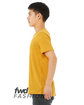 Bella + Canvas FWD Fashion Unisex Triblend Raw Neck T-Shirt mustard triblend ModelSide