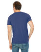 Bella + Canvas Unisex Triblend V-Neck T-Shirt tr royal triblnd ModelBack
