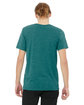 Bella + Canvas Unisex Triblend V-Neck T-Shirt teal triblend ModelBack