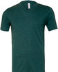 Bella + Canvas Unisex Triblend V-Neck T-Shirt emerald triblend OFFront