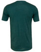 Bella + Canvas Unisex Triblend V-Neck T-Shirt emerald triblend OFBack
