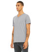 Bella + Canvas Unisex Triblend V-Neck T-Shirt ath grey triblnd ModelQrt
