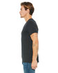 Bella + Canvas Unisex Triblend V-Neck T-Shirt char blk triblnd ModelSide