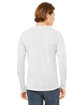 Bella + Canvas Unisex Jersey Long-Sleeve V-Neck T-Shirt wht flck triblnd ModelBack