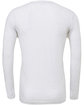 Bella + Canvas Unisex Jersey Long-Sleeve V-Neck T-Shirt wht flck triblnd FlatBack