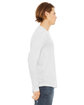 Bella + Canvas Unisex Jersey Long-Sleeve V-Neck T-Shirt wht flck triblnd ModelSide