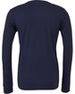Bella + Canvas Unisex Jersey Long-Sleeve T-Shirt NAVY FlatBack