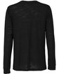 Bella + Canvas Unisex Jersey Long-Sleeve T-Shirt SOLID BLACK SLUB FlatBack
