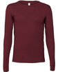 Bella + Canvas Unisex Jersey Long-Sleeve T-Shirt maroon FlatFront