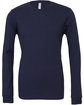 Bella + Canvas Unisex Jersey Long-Sleeve T-Shirt navy OFFront