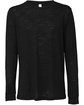 Bella + Canvas Unisex Jersey Long-Sleeve T-Shirt SOLID BLACK SLUB OFFront
