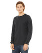 Bella + Canvas Unisex Jersey Long-Sleeve T-Shirt DARK GREY ModelQrt