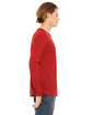 Bella + Canvas Unisex Jersey Long-Sleeve T-Shirt RED ModelSide