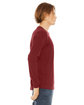 Bella + Canvas Unisex Jersey Long-Sleeve T-Shirt CARDINAL ModelSide