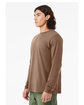 Bella + Canvas Unisex Jersey Long-Sleeve T-Shirt vintage brown ModelSide