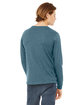 Bella + Canvas Unisex CVC Jersey Long-Sleeve T-Shirt HTHR DEEP TEAL ModelBack