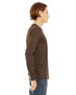 Bella + Canvas Unisex CVC Jersey Long-Sleeve T-Shirt heather brown ModelSide