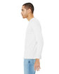 Bella + Canvas Unisex CVC Jersey Long-Sleeve T-Shirt SOLID WHT BLEND ModelSide