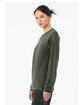 Bella + Canvas Unisex CVC Jersey Long-Sleeve T-Shirt hthr miltary grn ModelSide