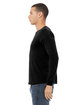 Bella + Canvas Unisex CVC Jersey Long-Sleeve T-Shirt solid blk blend ModelSide