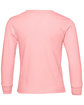 Bella + Canvas Youth Toddler Jersey Long Sleeve T-Shirt pink FlatBack