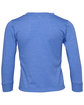 Bella + Canvas Youth Toddler Jersey Long Sleeve T-Shirt hthr colum blue FlatBack