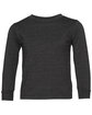 Bella + Canvas Youth Toddler Jersey Long Sleeve T-Shirt dark gry heather FlatFront