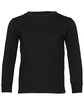 Bella + Canvas Youth Toddler Jersey Long Sleeve T-Shirt black OFFront