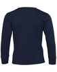 Bella + Canvas Youth Toddler Jersey Long Sleeve T-Shirt navy OFBack
