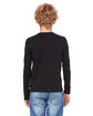 Bella + Canvas Youth Jersey Long-Sleeve T-Shirt black ModelBack