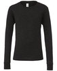 Bella + Canvas Youth Jersey Long-Sleeve T-Shirt CHAR-BLK TRIBND OFFront
