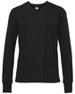 Bella + Canvas Youth Jersey Long-Sleeve T-Shirt black heather OFFront